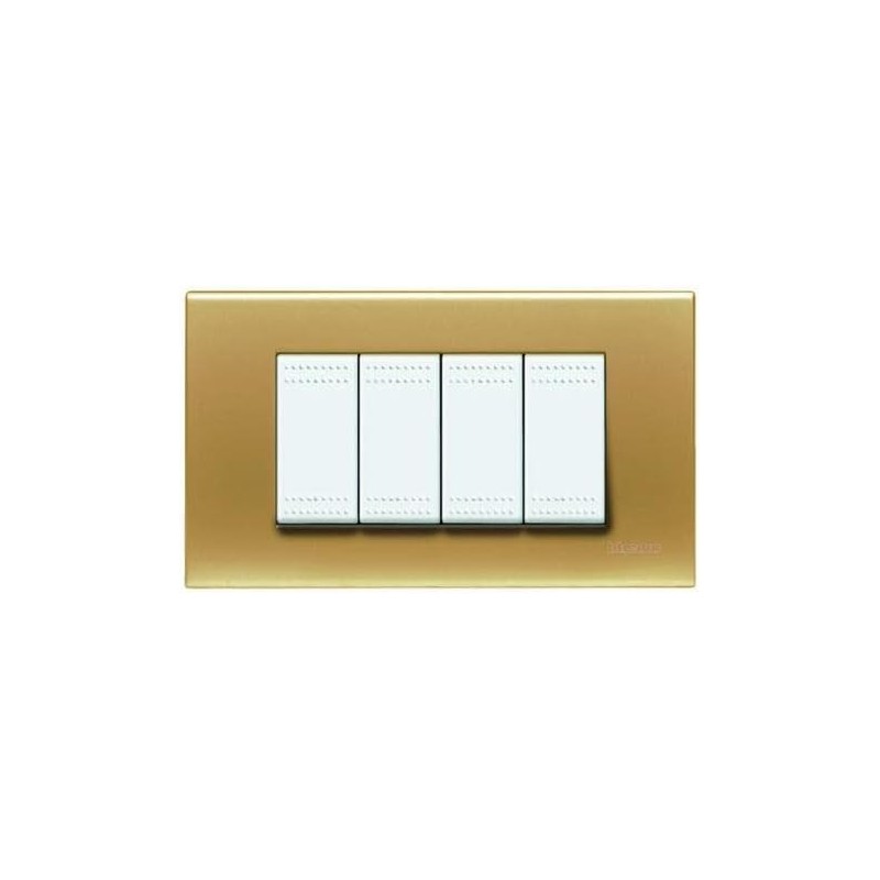 Light Plate 4 Places – Satin Gold Light Plate 4 Places – Satin Gold