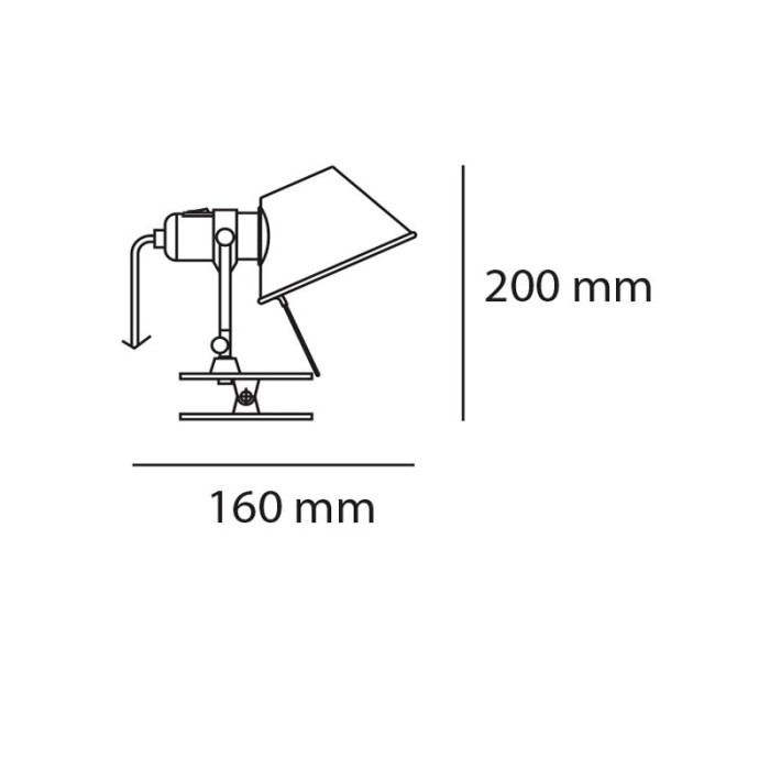 Tolomeo Pinza Verde – Wall Lamp Artemide A010880