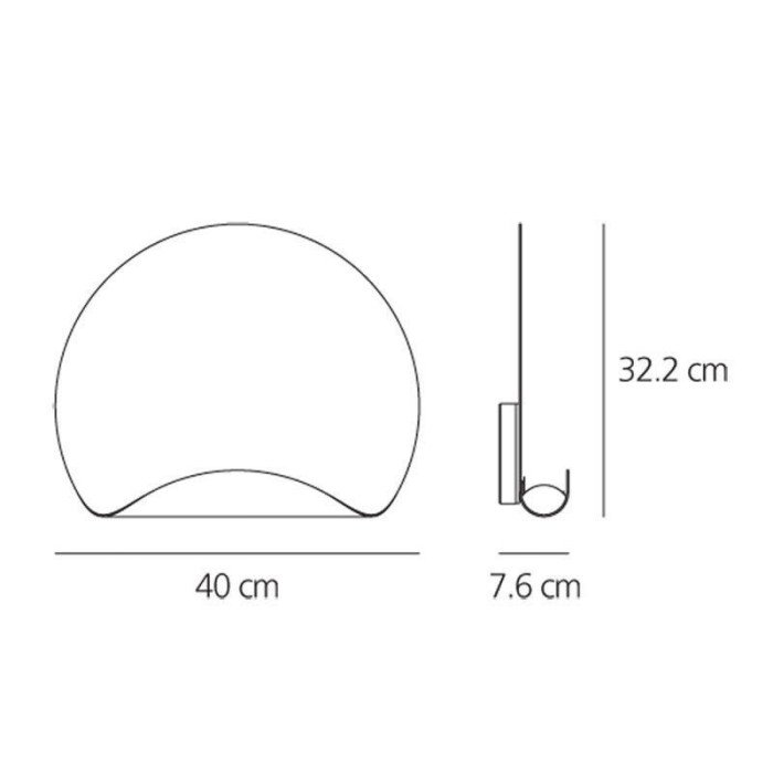 Dinarco Halogen White – Wall Lamp Artemide 00460674