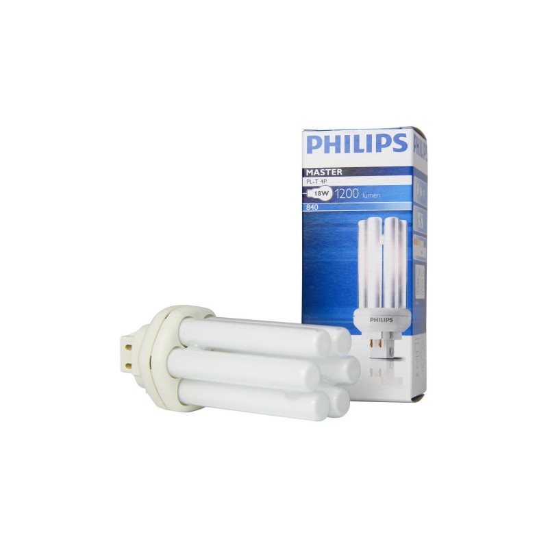 Philips MASTER PL-T 18W/840/4P – Compact Fluorescent Lamp Philips MASTER PL-T 18W/840/4P – Compact Fluorescent Lamp