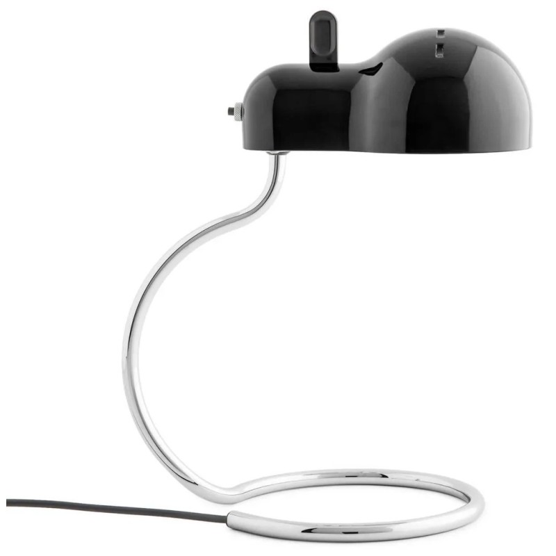 MINITOPO Table Lamp - Chrome/Glossy Black Finish - Linea Light 9066 MINITOPO Table Lamp - Chrome/Glossy Black Finish - Linea Light 9066