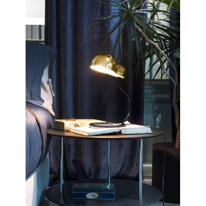 MINITOPO Table Lamp - Stilnovo - Matt Black / Gold Finish