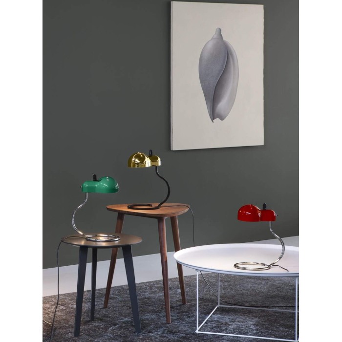 MINITOPO Table Lamp - Stilnovo - Matt Black / Gold Finish
