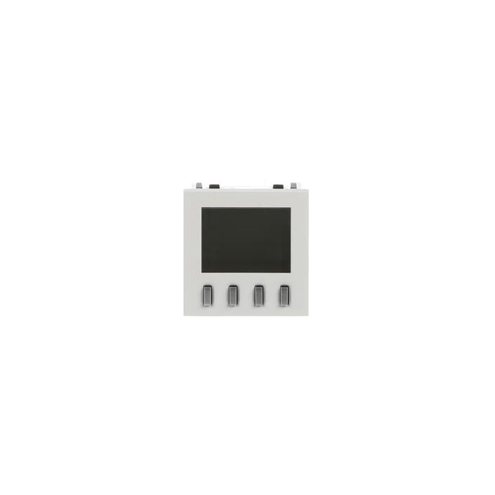White built-in digital thermostat
