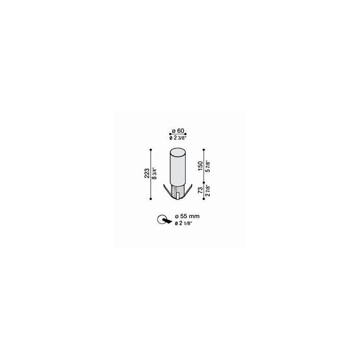 Line down pole top led 3k 6w
