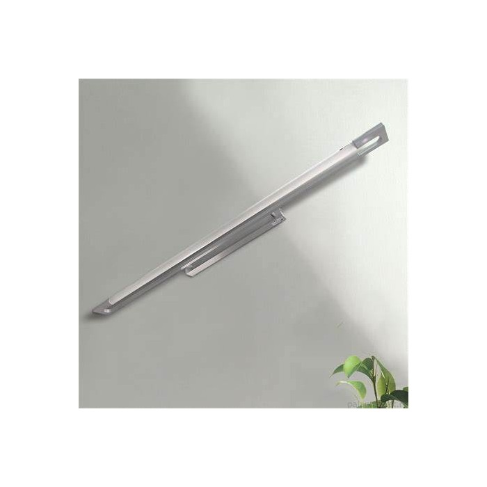 Strica lampada parete/soffitto 54w grigio alluminio