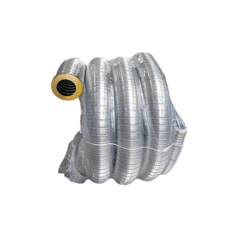 Flexible stainless steel pipe with four crimps 316l d80 pack of 50m Flexible stainless steel pipe with four crimps 316l d80 pack of 50m