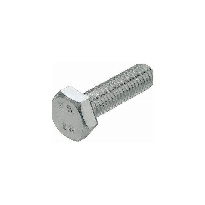Hex head screw with thread up to the head din 933, steel 8.8u, hot-dip galvanized (tzn) m12x100 pack.50pcs