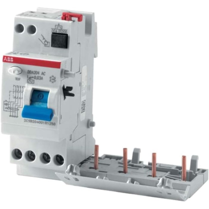 ABB DDA204 A 25A 30mA differential block – 4 poles