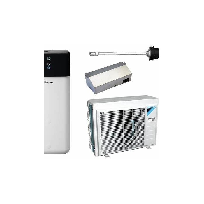 Kit pompa di calore daikin altherma 3 r ech2o compact r32 h/c 8 kw 500 l r3 ehsx08p50ef+erga08eav3h7+ekecbua3v+ekecbuco3a