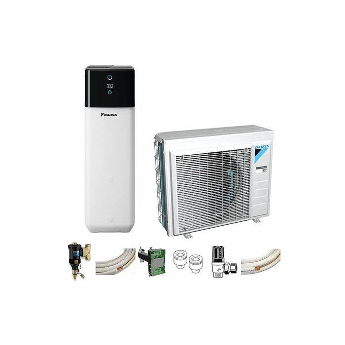 Kit pompa di calore daikin altherma 3r 8kw ech2o compact r32 h/c 500l