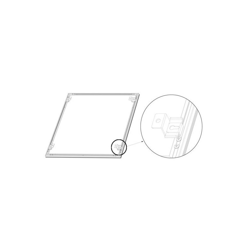 Kit 4 accessories for mounting LED panel Kit 4 accessories for mounting LED panel