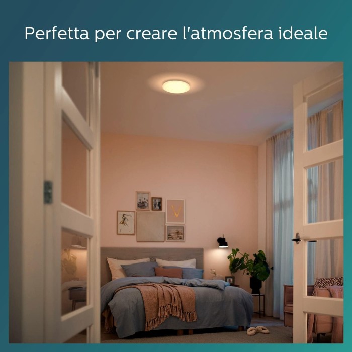 Philips Cinnabar LED Ceiling Light – 17W, 2700K, 1100 lm – Warm Light