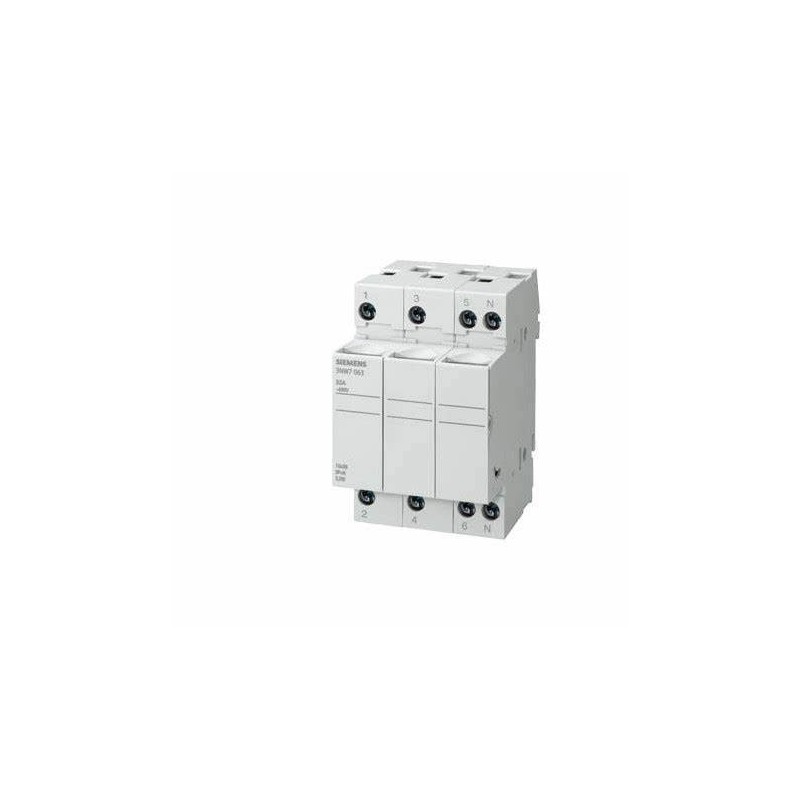 Base portafusibile per fusibili cilindrici 8x32 3poli 20a Base portafusibile per fusibili cilindrici 8x32 3poli 20a