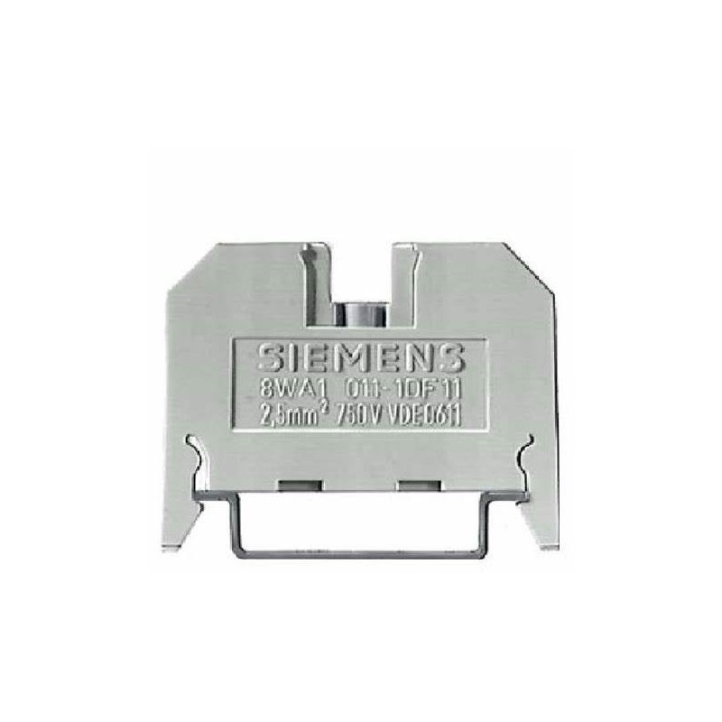 Yellow-green pass-through terminal block, DIN connection 2.5 mmq Yellow-green pass-through terminal block, DIN connection 2.5 mmq