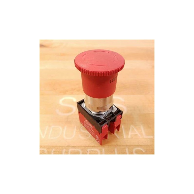 Pulsante metallico a fungo 40mm rosso sb.rot.en418 Pulsante metallico a fungo 40mm rosso sb.rot.en418