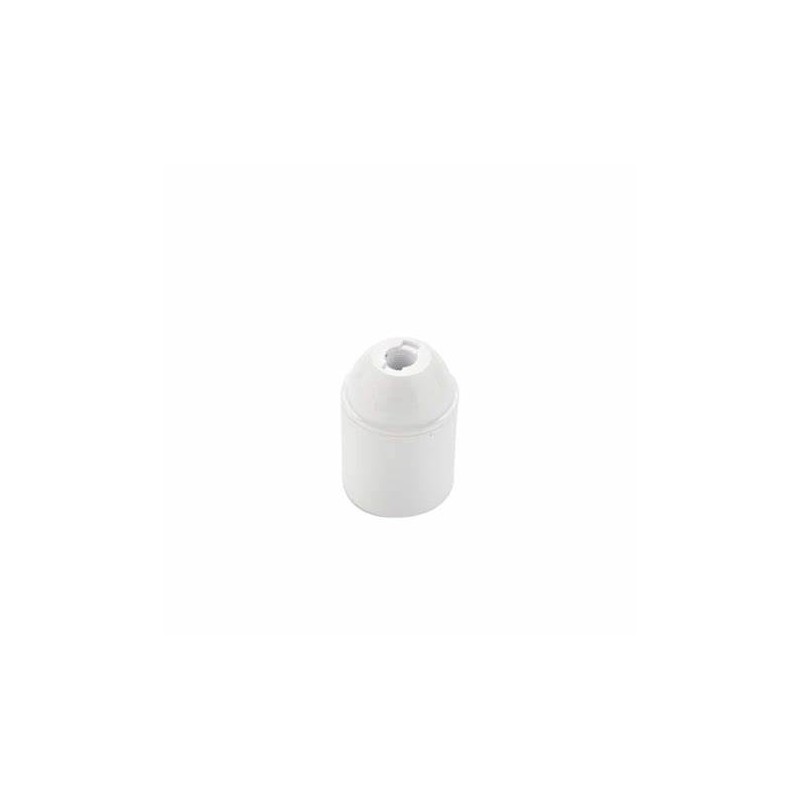 Portalampada resina termoplastico e27 liscio bianco Portalampada resina termoplastico e27 liscio bianco