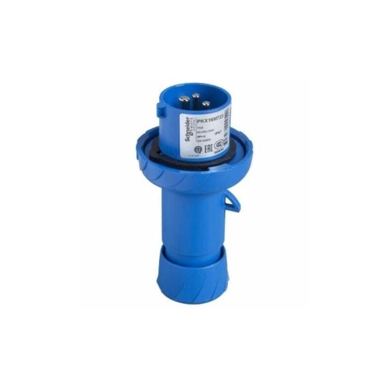 Spina industriale 2p+t 16a 220v ca ip67 Spina industriale 2p+t 16a 220v ca ip67