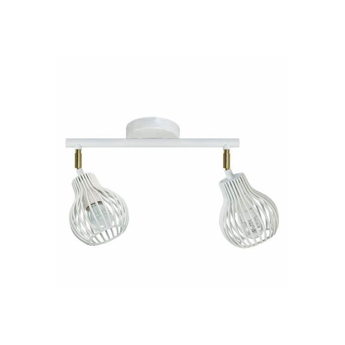 Rugby 3 lw plafoniera a soffitto 2x18w ip20 white