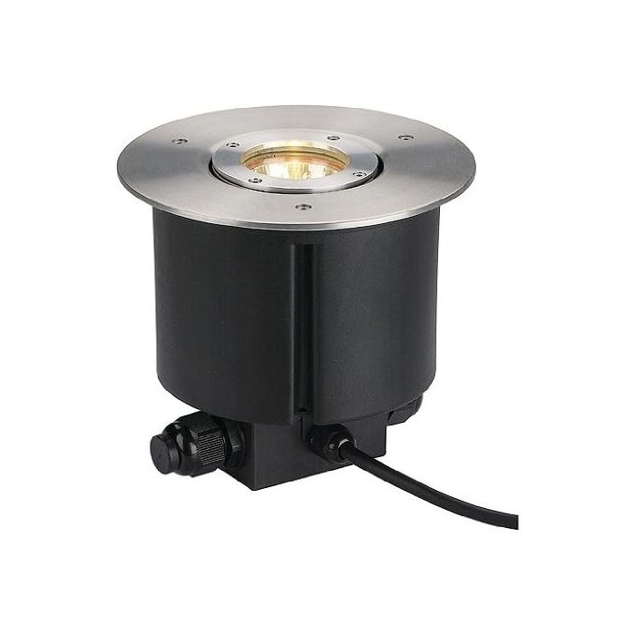 Gimble out 90 outdoor wall and floor lamp, brushed aluminum