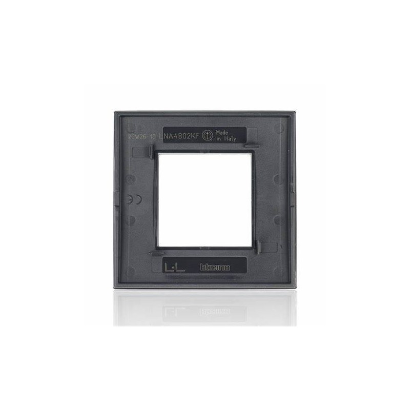 Square plate 2 modules livinglight, london smoke, technopolymer Square plate 2 modules livinglight, london smoke, technopolymer