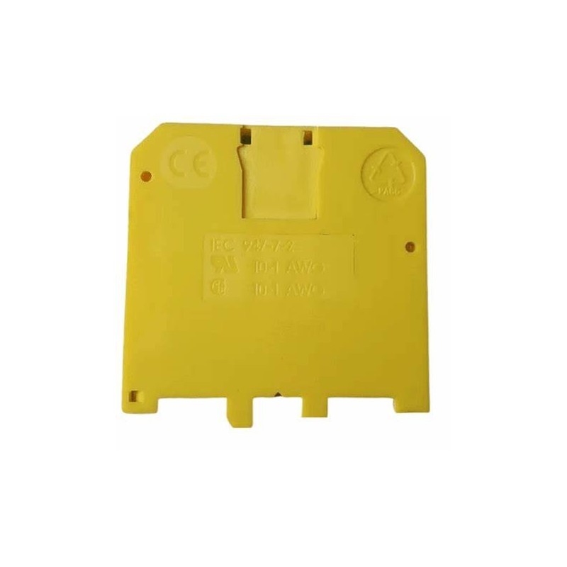 Single-pole yellow-green terminal block for 35mmq panel Single-pole yellow-green terminal block for 35mmq panel