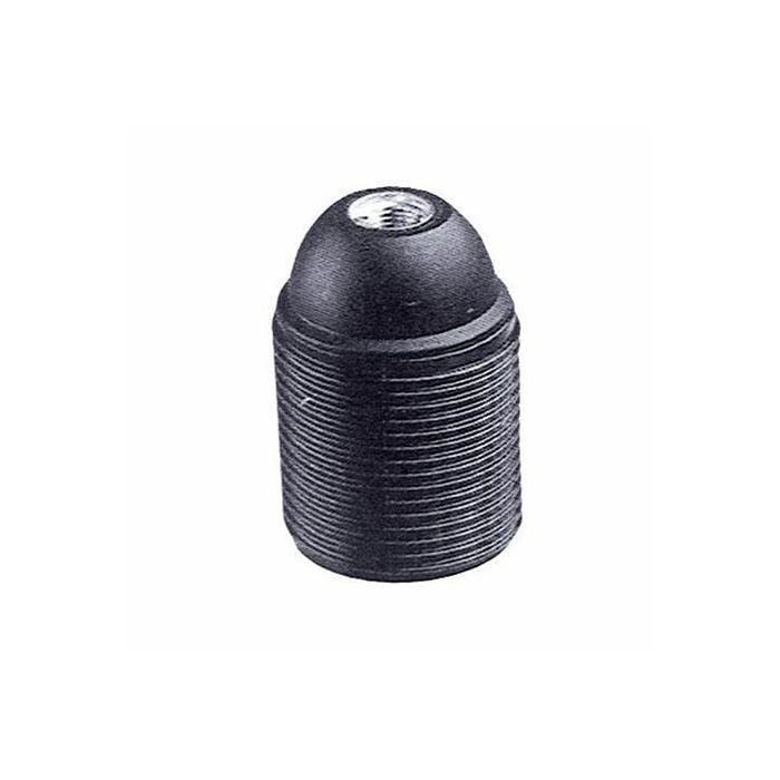 E27 metal lamp holder with threaded sleeve