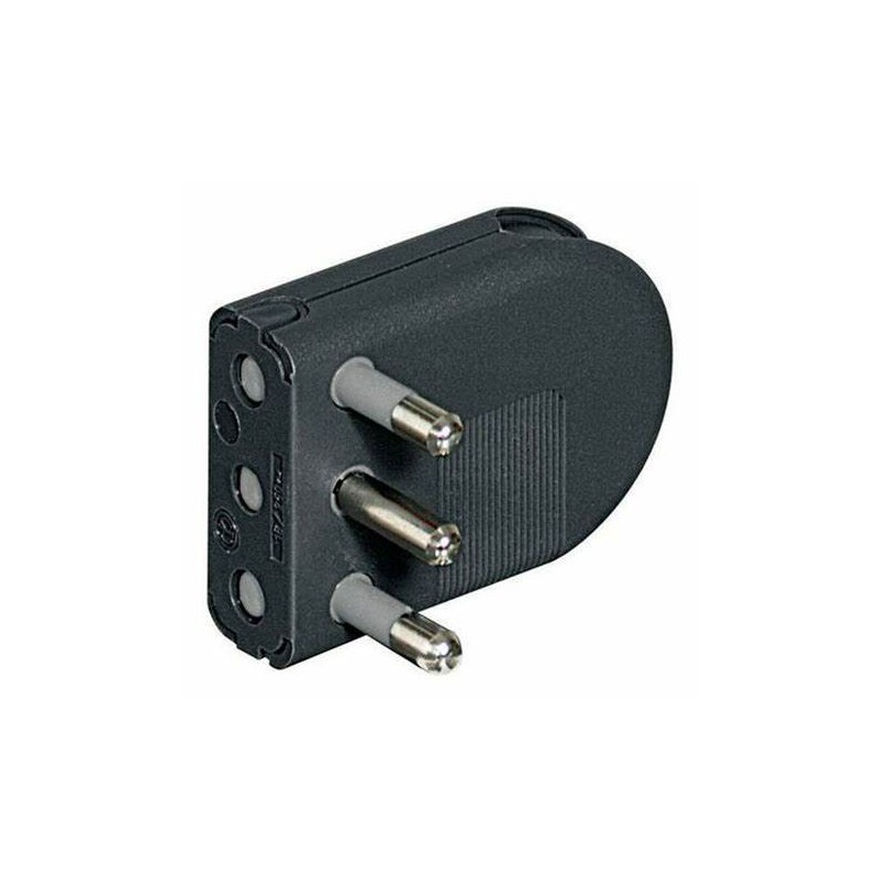 2p+t 10a space-saving flying plug anthracite 2p+t 10a space-saving flying plug anthracite