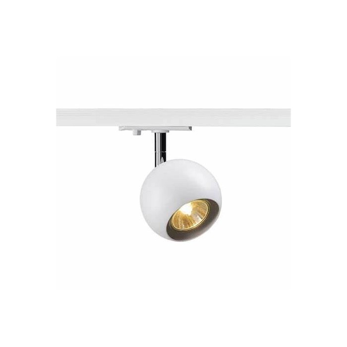 Ceiling rose, for single-phase high voltage track, white