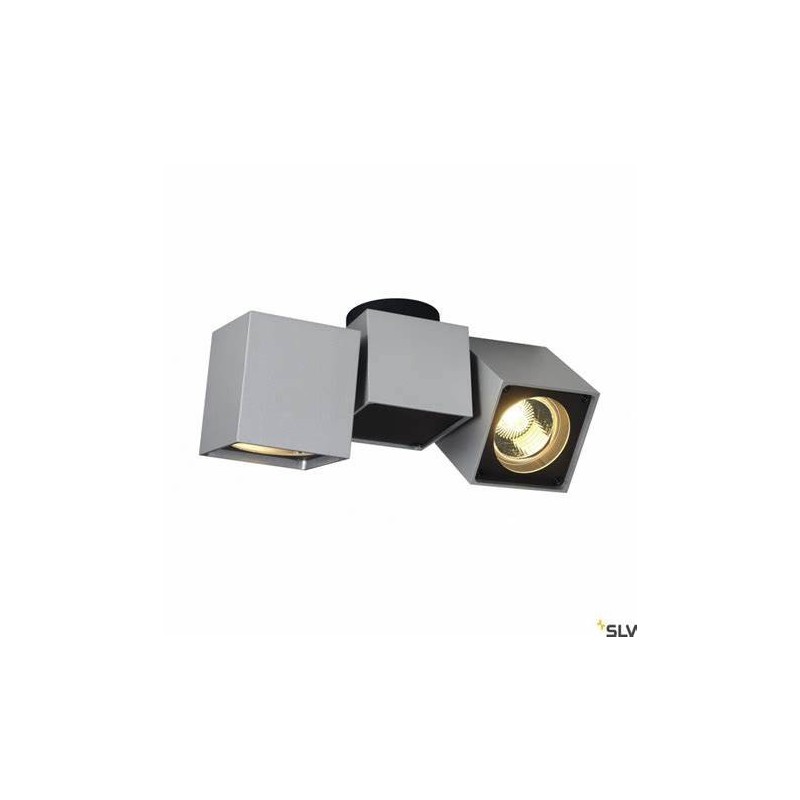 Altra dice ii, ceiling lamp, double emission, silver grey Altra dice ii, ceiling lamp, double emission, silver grey