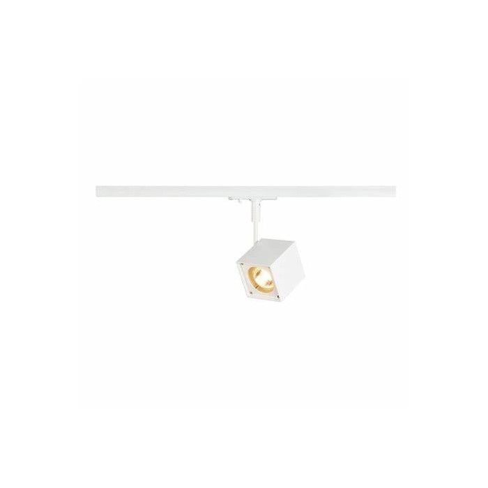 Lampada quadrata per sistema su binario altra dice spot gu10 bianco