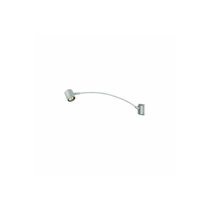 Myra curved, gu10 max50w outdoor wall lamp silver grey