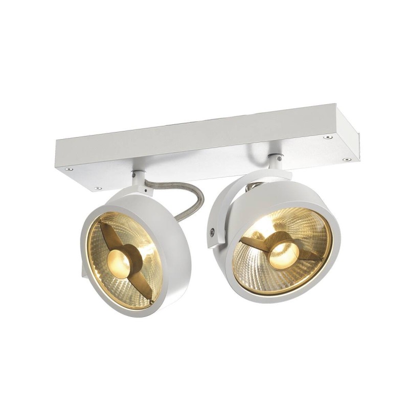 Kalu, lampada a parete/plafone, biemissione, white, gu10 2x75w max Kalu, lampada a parete/plafone, biemissione, white, gu10 2x75w max