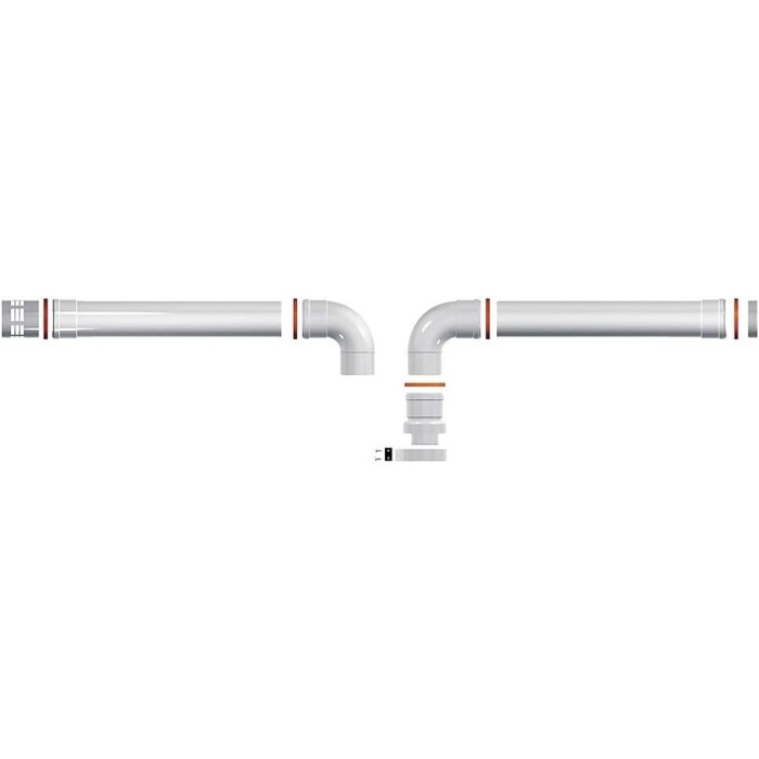 New kit scarico sdoppiato d.80+80 condensazione