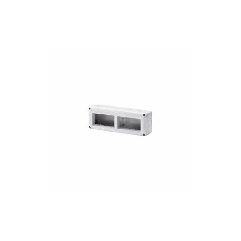 System appliance container - horizontal protected - 8 places - 4x2 module - grey ral 7035 - ip40 System appliance container - horizontal protected - 8 places - 4x2 module - grey ral 7035 - ip40