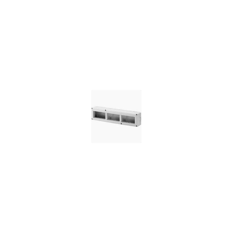 System appliance container - horizontal protected - 12 places - 4x3 module - grey ral 7035 - ip40 System appliance container - horizontal protected - 12 places - 4x3 module - grey ral 7035 - ip40