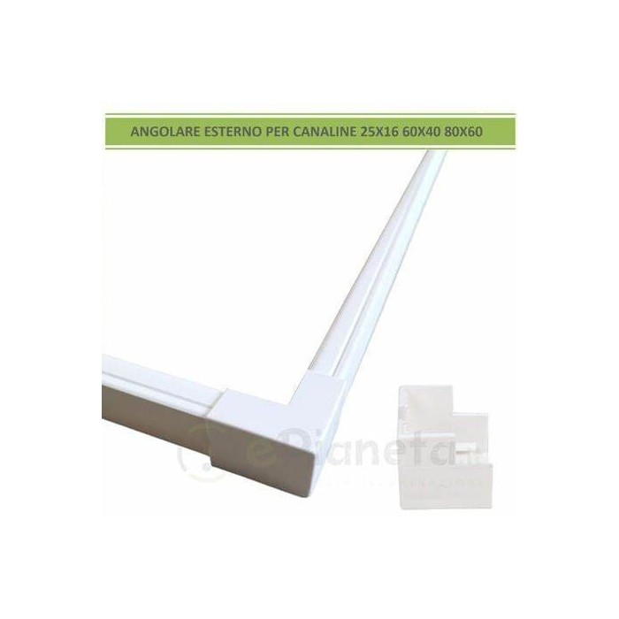 Variable external corner 60x40 white