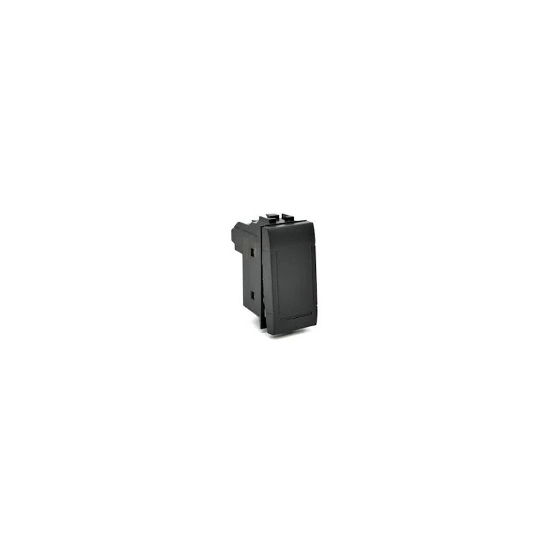 Interuttore unipolare nero compatibile bticino living classic Interuttore unipolare nero compatibile bticino living classic