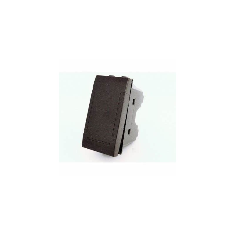 Pulsante unipolare generico nero 10a compatibile bticino living classic Pulsante unipolare generico nero 10a compatibile bticino living classic