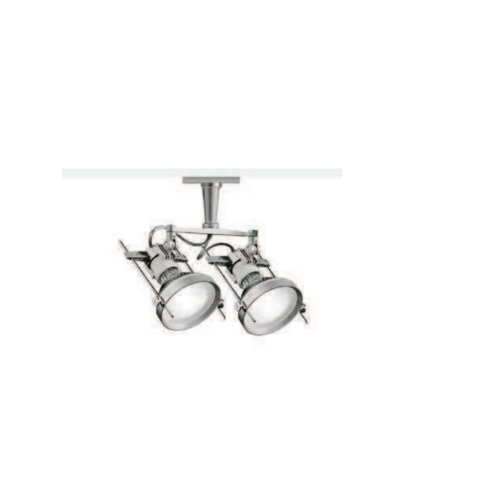 Krisma doppio 2x e27 c/adattatore bianco