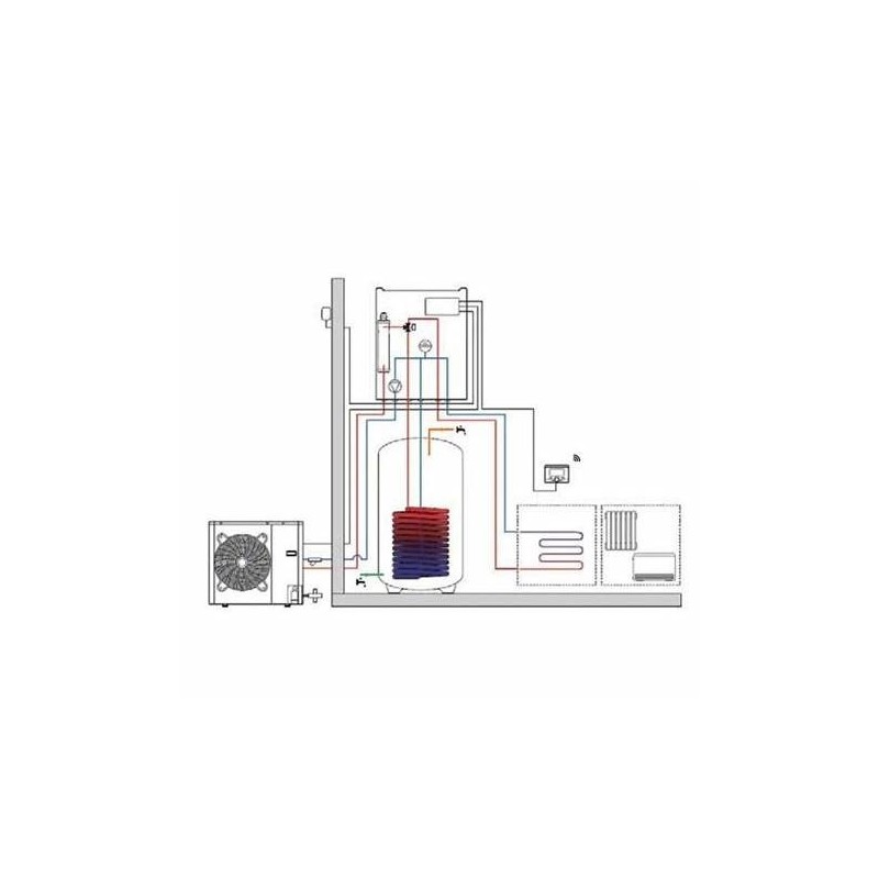 Kit completo pompa di calore 7kw full electric small composta da 3630186+3078156+3319105+3318962+3319089+3024383+3060451 Kit completo pompa di calore 7kw full electric small composta da 3630186+3078156+3319105+3318962+3319089+3024383+3060451