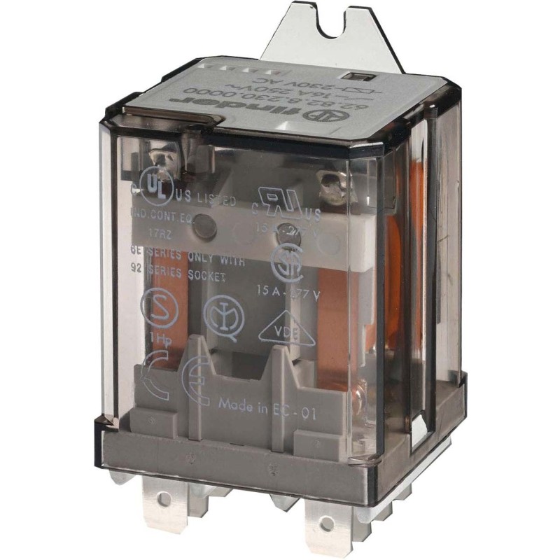 Rele di potenza 2 contatti 16a faston25 Rele di potenza 2 contatti 16a faston25