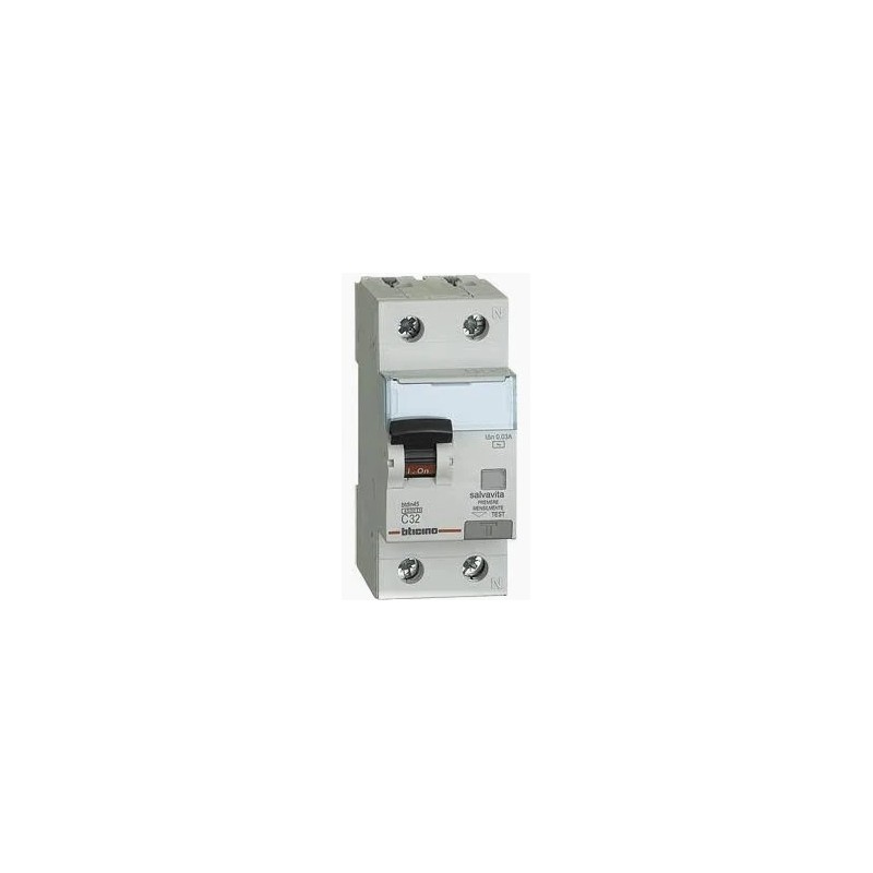 Interruttore magnetotermico differenziale btdin-rs 1p+n tipo ac - in. 32a - idn. 0.03a Interruttore magnetotermico differenziale btdin-rs 1p+n tipo ac - in. 32a - idn. 0.03a