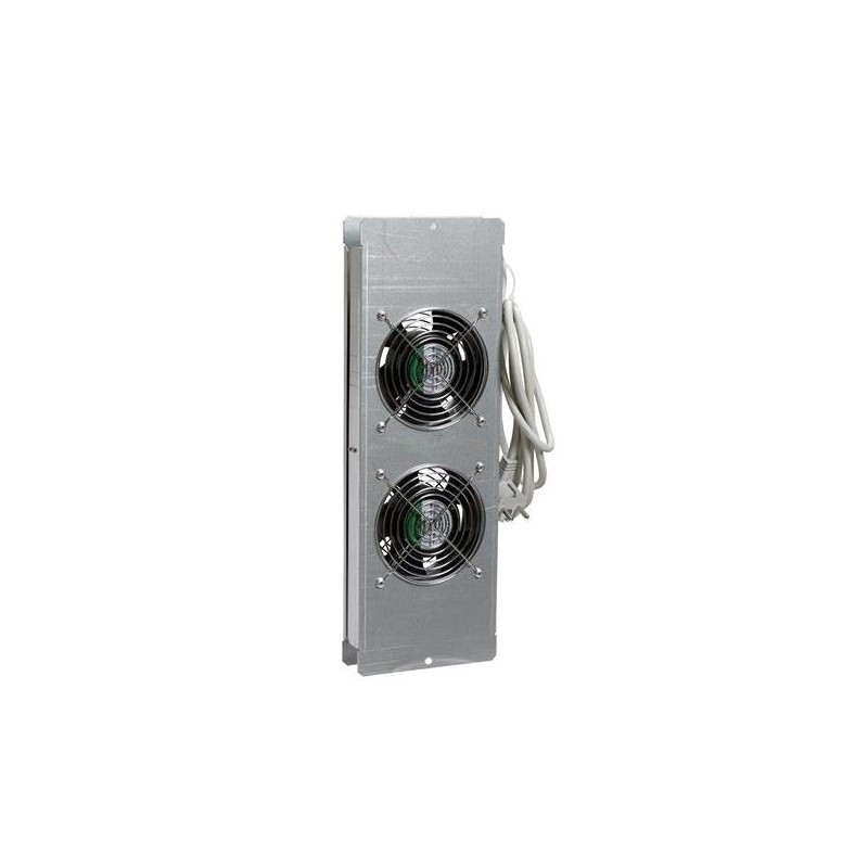 Closing plate with 2 fans Closing plate with 2 fans