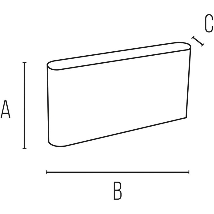 Applique da muro in alluminio bianco cct ip54 10w