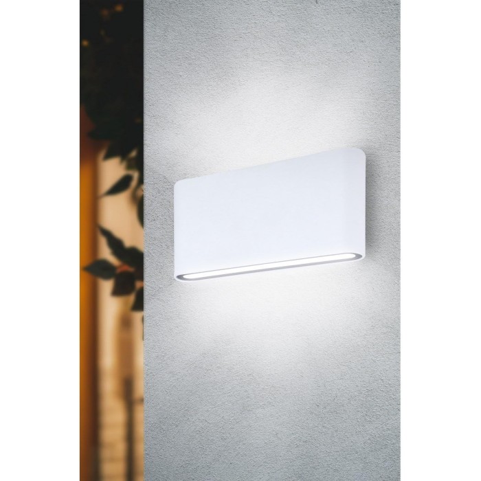 Applique da muro in alluminio bianco cct ip54 10w