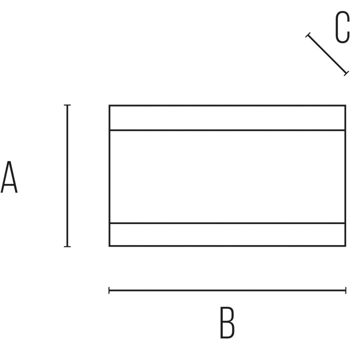 Applique da muro in alluminio e policarbonato bianco e27 ip54