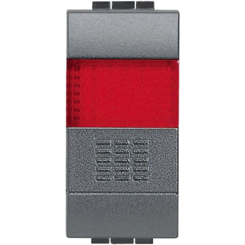 Living int - pulsante no + portalampada rosso Living int - pulsante no + portalampada rosso