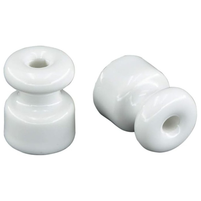 Isolatore ceramico bianco d. 18