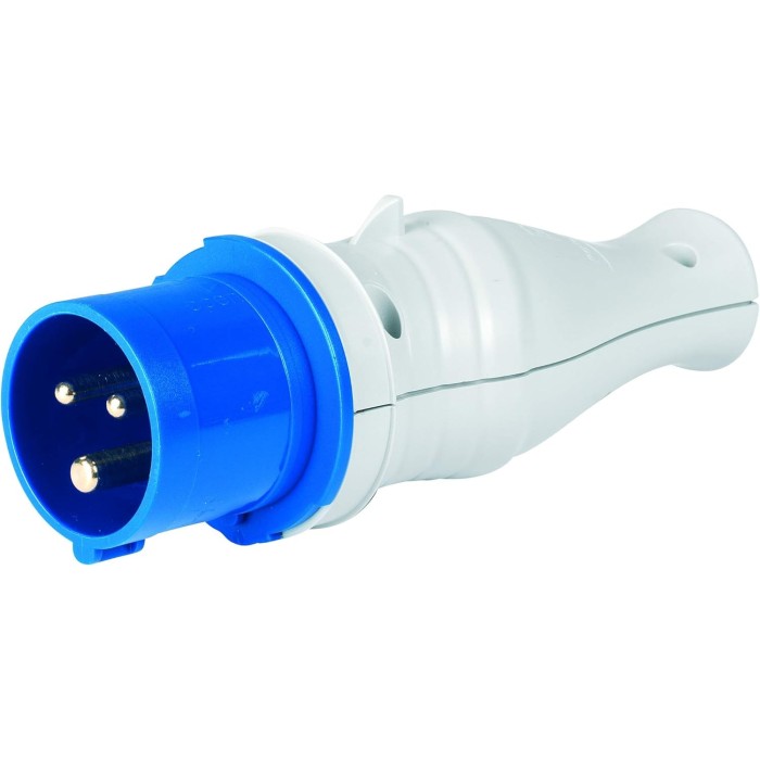 Adattatore industriale per spina schuko pressofusa 2 poli + terra